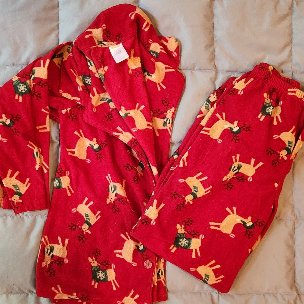 Gymboree Kids Fleece Christmas PJs.